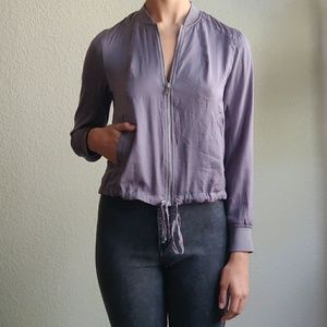 Lavender Bomber Jacket